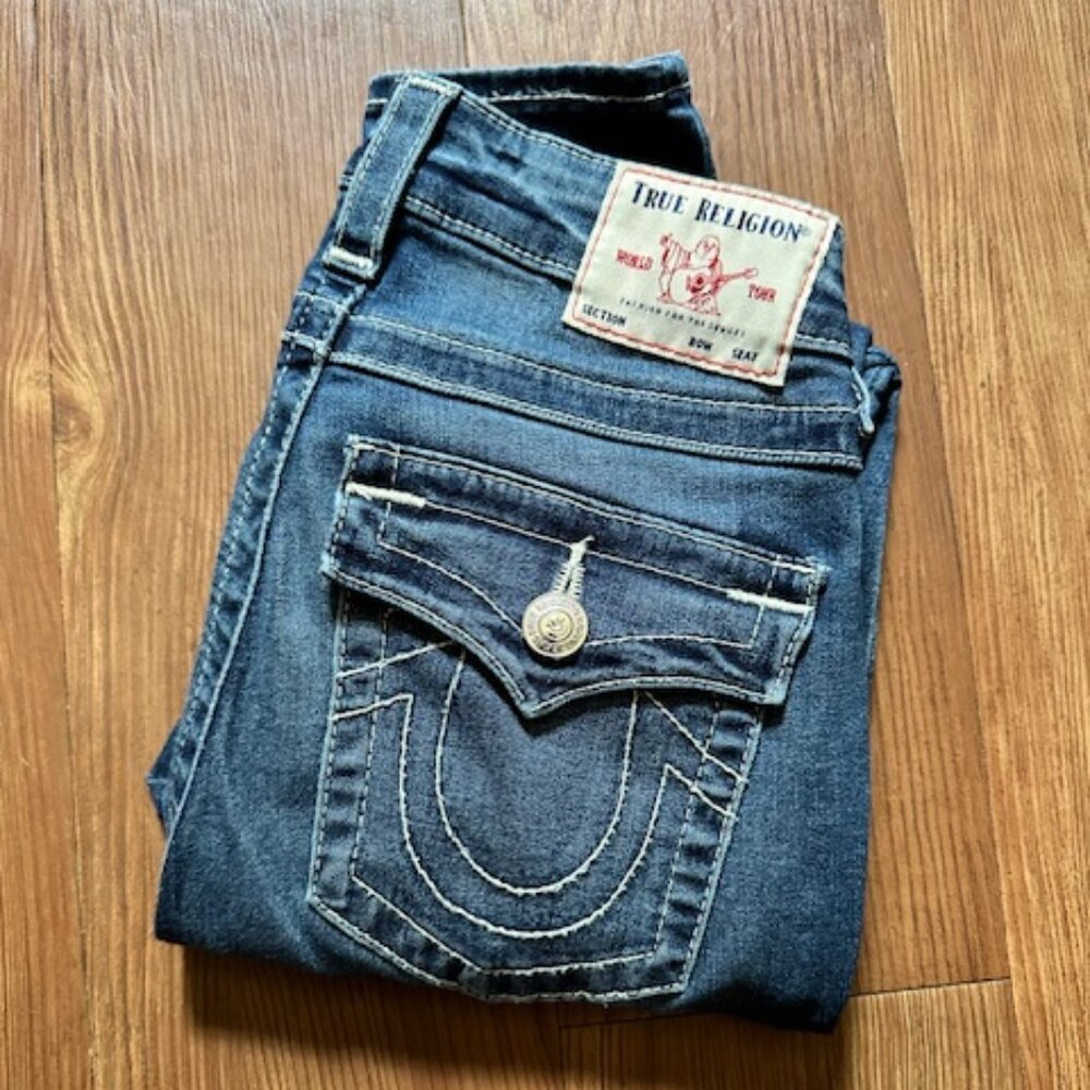 True Religion - Jennie Curvy Mid-Rise Skinny Jeans